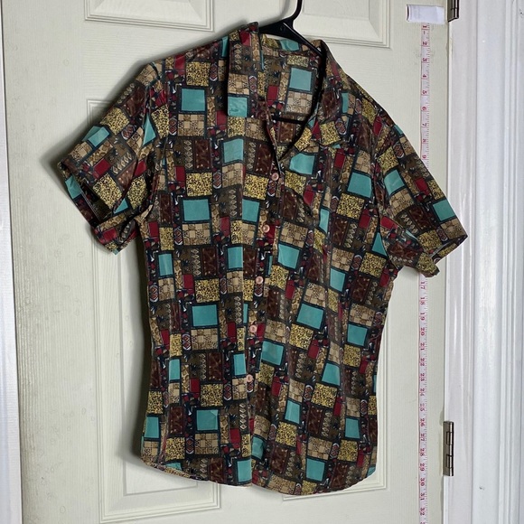 Other - Vintage Style mens tshirt button down M euc